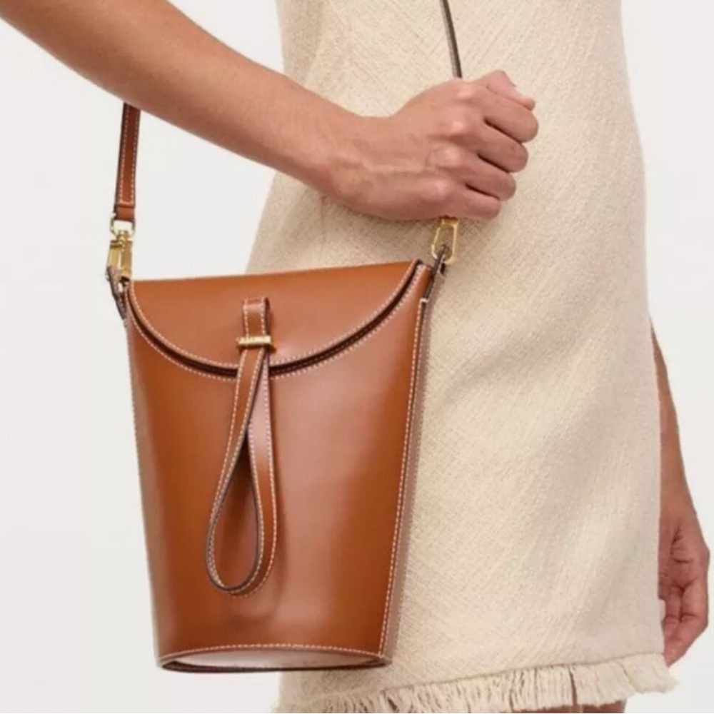 STAUD Phoebe Convertible Leather mini Bucket Bag NWT - Picture 9 of 14